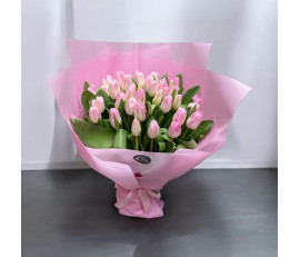 41 pink tulips